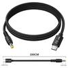 Type-C to DC 100W Fast Charging Cable for HP, Lenovo, Dell Laptops - 2 Meters