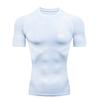 Men's Sports T Shirt Training Fitness Gym Jogging Running Workout Compression Shirt Black Knight Design