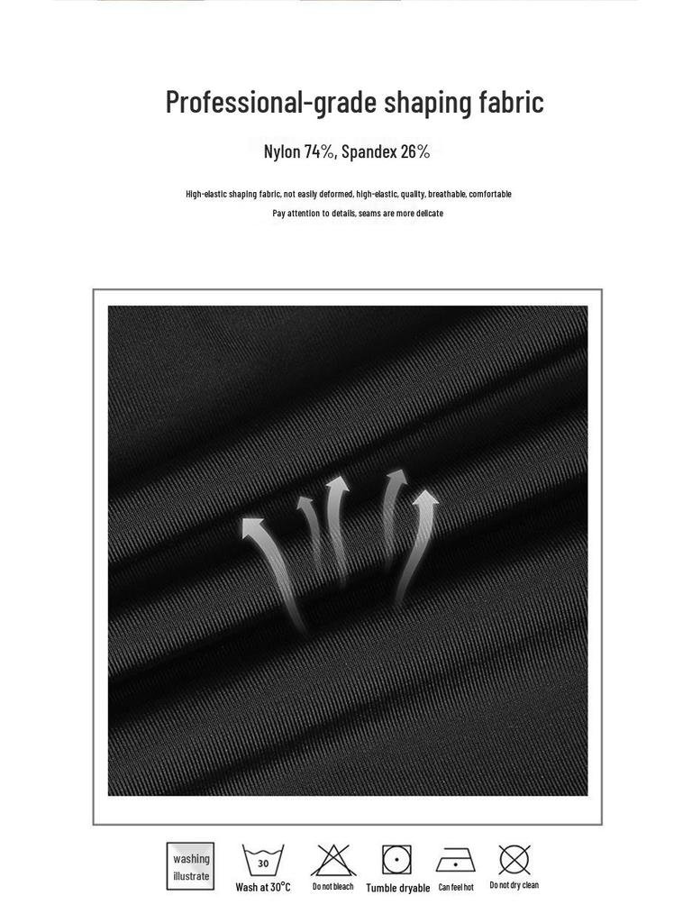 Men's Breathable High-Waisted Waist-Shaping and Butt-Lifting Shorts