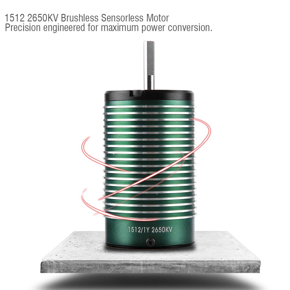 1512 2650KV Brushless Sensorless Motor for 1 8 Short Truck Off Road Car