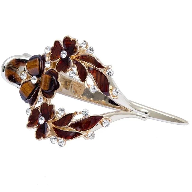 Women Tied Hair Clamping Headwear Korean Version New Fashion Large Women's Peach Heart Clamping Hairpin Hair Accessories