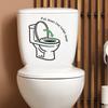 English Quote Saying Bathroom Wall Sticker Removable Waterproof Self-Adhesive Toilet Home Decor Art