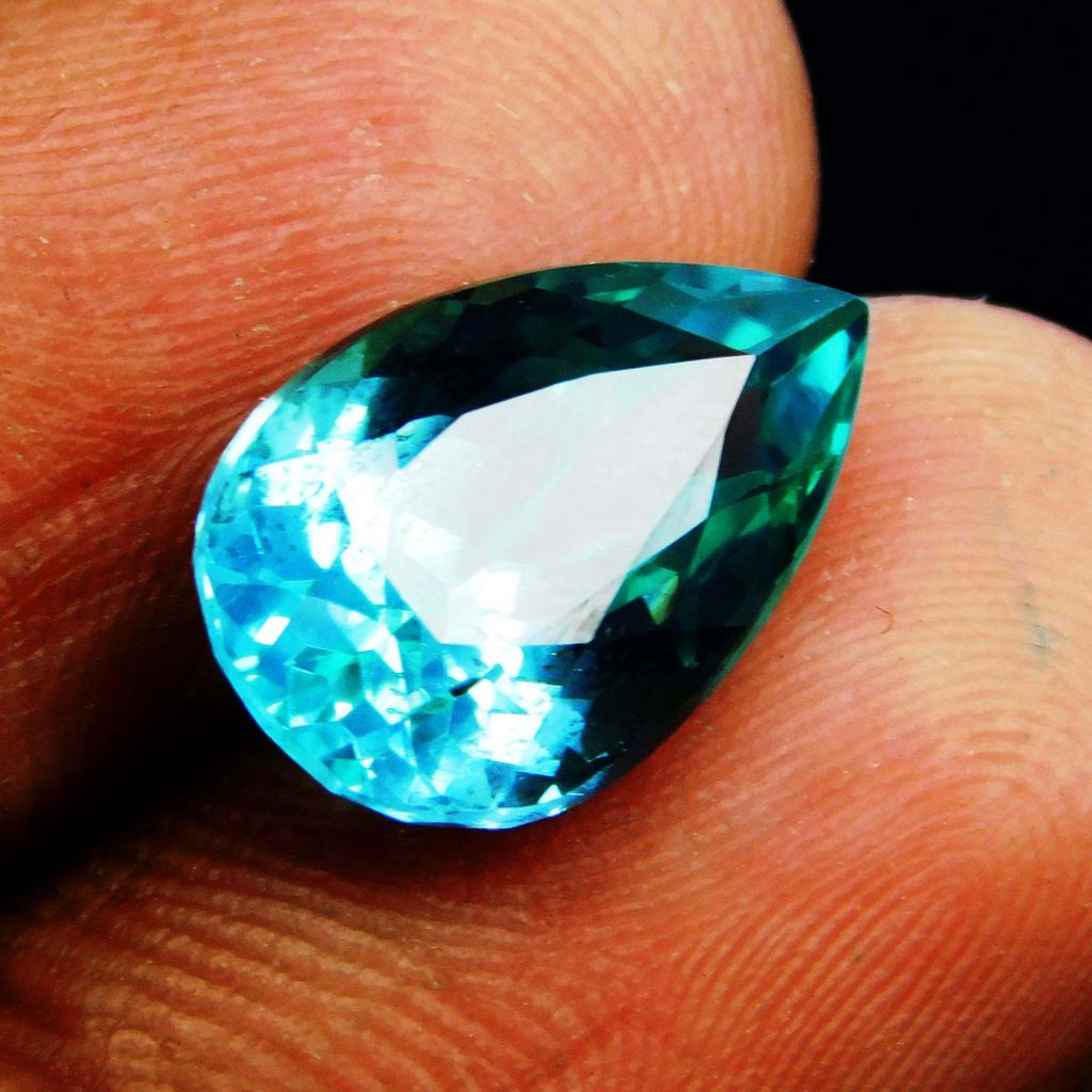 Excellent Cut Pear Cut Natural 5 Ct Montana Sapphire CERTIFIED Loose Gemstone A--2842