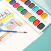 12/14/18 Kolorowy Dziecięcy Zestaw Akwareli do Malowania Stałe Farby Wodne Akcesoria Biurowe