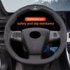 BBJM7 BMW Car Steering Wheel Cover Leather Anti Slip Car Accessories For Performance F30 F40 F10 E90 F20 E46 E60 E70 E39 E36 E87 X7 X3