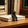 Realistische Soldatenstatue Mini Taktische Figur, Sitzendes Scharfschützenharz Miniatur Skulpturenmodell, Bewaffnete Spezialeinheiten Sammlerstück Dekoration