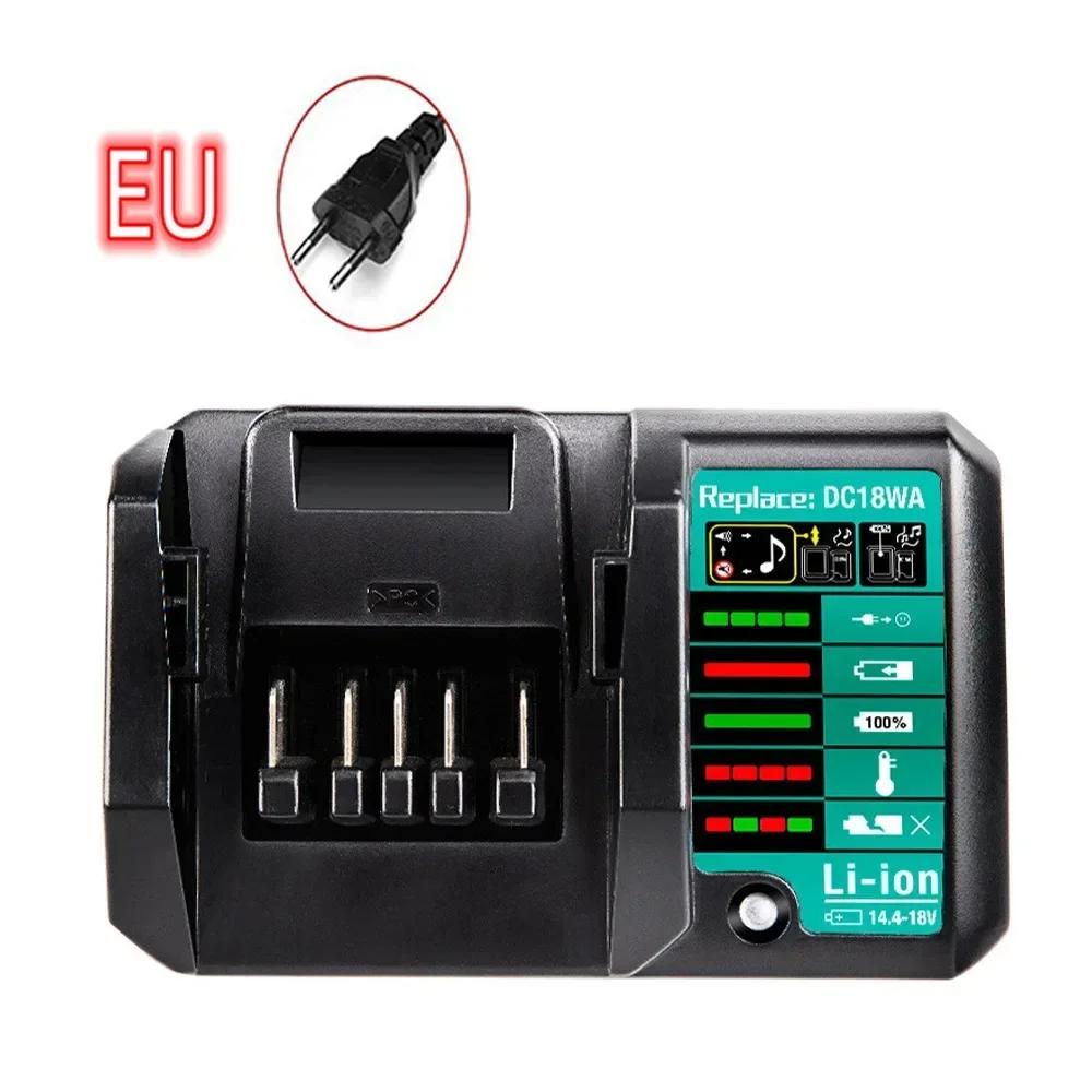 DC18WA Fast Lithium Charger for Makita 14.4V-18V BL1813G BL1811G DC18SG DC1851 BL1415G Li-ion Battery Power Tools