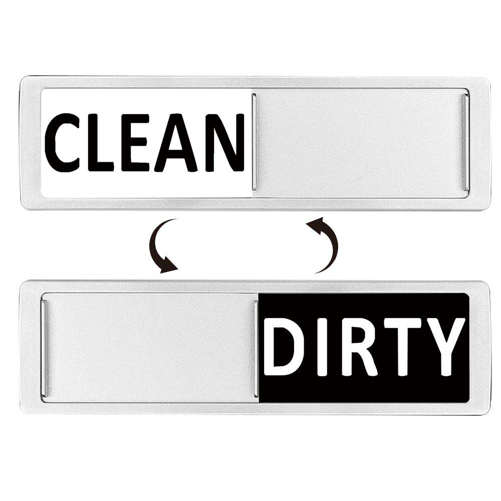 

Dishwasher Magnet Clean Dirty Sign, Strong Universal Dirty Clean Dish washer Magnet Indicator for Kitchen Organization Stickers серебряный
