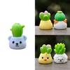 Succulent Animal Cute Resin Statue Action Figure Model For Tabletop Gift Decor