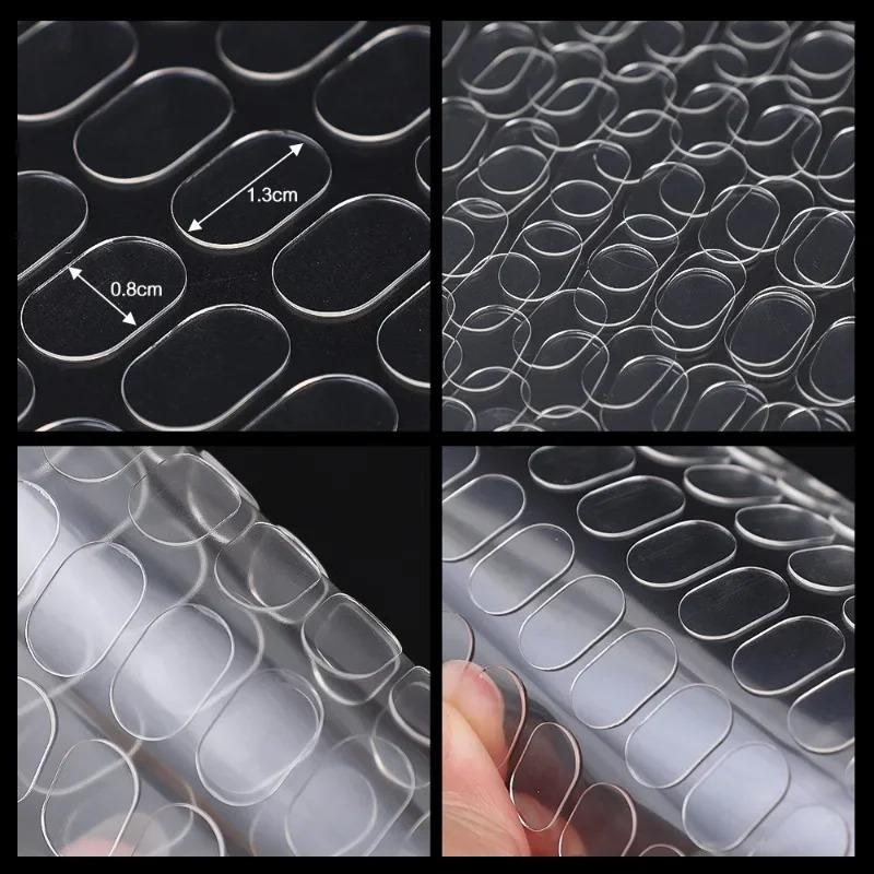 Clear Gel Glue Pads,Double‑sided Removable Adhesive Dots No Trace Sticky Patch for Wall Hanging Poster Doll Crafts Home DIY Decoration Use