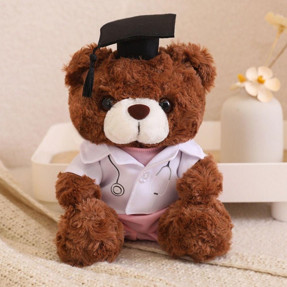 With Doctorial Hat Doctor Cap Graduation Bear Doll Bear Animal Doll  Graduates Celebration