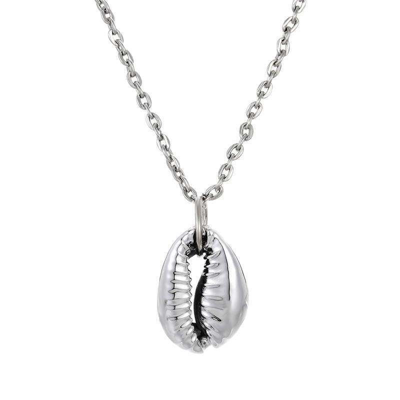 

32 Styles Charm Boho Natural Shells Necklaces Scallop Pendant Necklace For Women Gifts Chain Style Alloy Seashell Summer Jewelry 50cm
