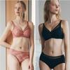 Venus Lightweight Comfortable No Wire Bra Hem Panty Set  opt3217hSet 