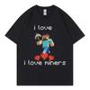 I Love Miners Maglietta Meme Divertente Uomo Donna Alta Qualità Moda Maglietta Oversize Estate Casual Manica Corta T-shirt Streetwear