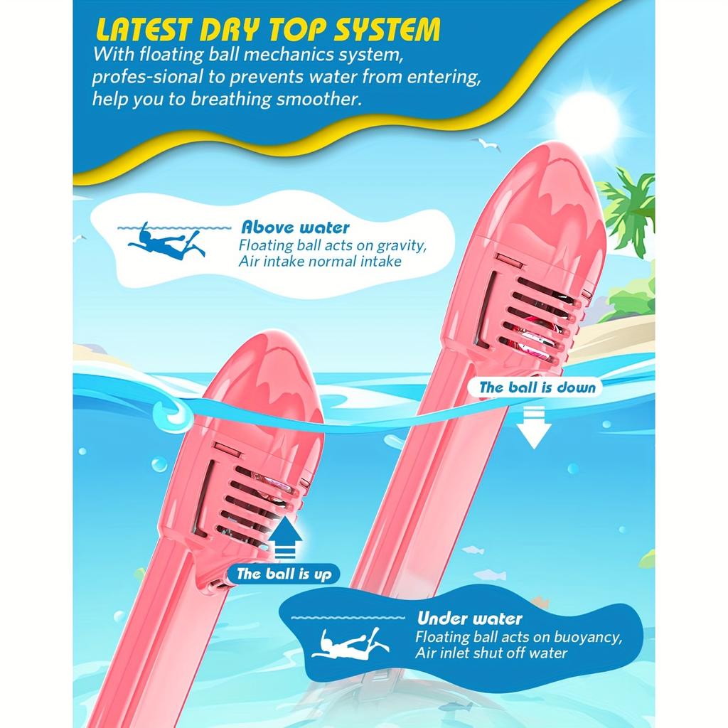 Maska do nurkowania z pełną twarzą dla dzieci z mocowaniem kamery, 180° panoramiczny widok, okulary do pływania i nurkowania, przeciwmgielne i przeciwprzeciekowe, odpowiednie dla chłopców i dziewcząt