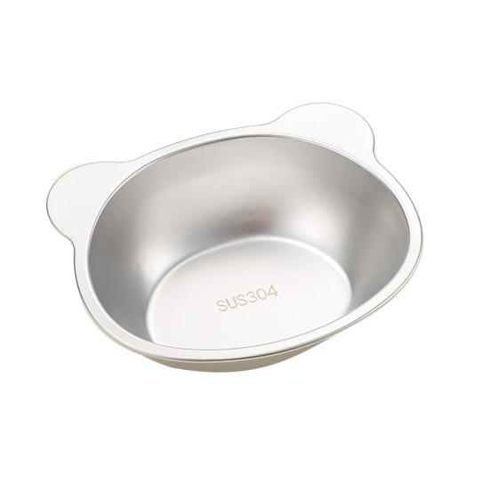 Elevated Pet Bowl Stainless Steel Raised Cat Bowl Tilted Pet Bowl with Removable Stand Cute Ears for Cats Dogs Neck