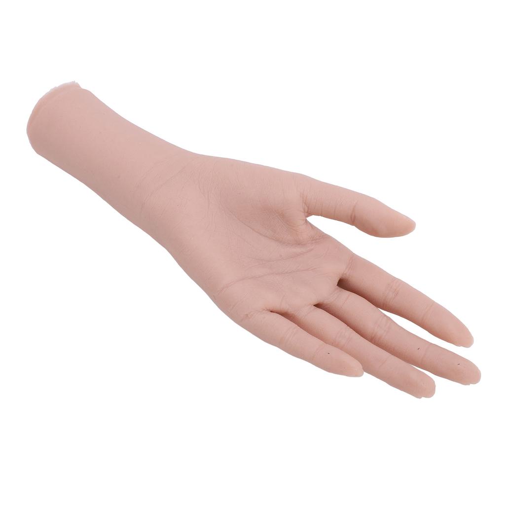 Realistic Silicone Female Hand Model Nail Training Hand Soft Flexible Silicone Female Mannequin Hand for Showing Jewelry