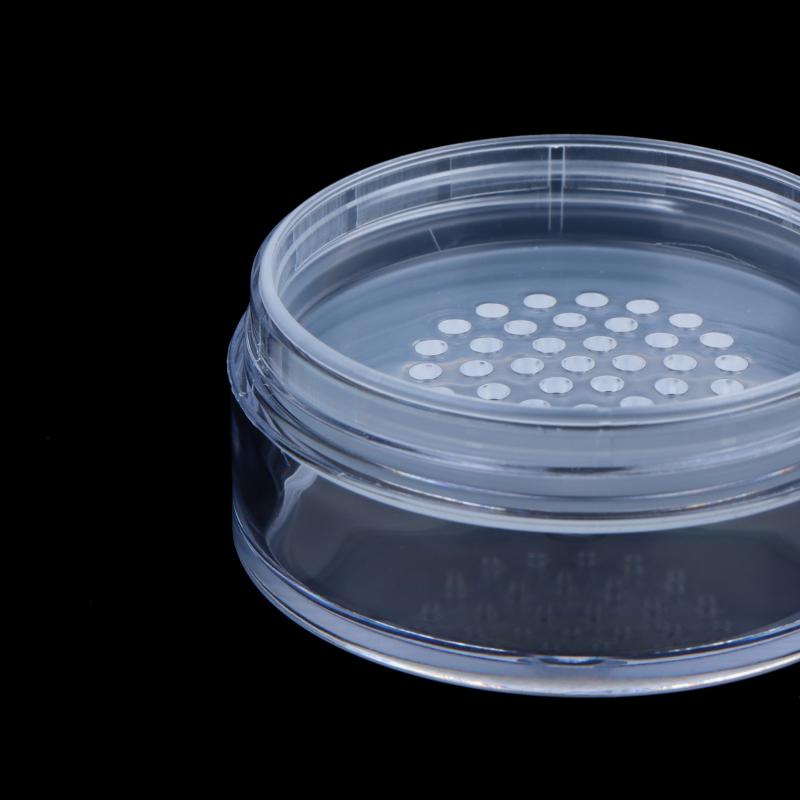 1Pcs 15G Empty Cosmetic Container Makeup Compact Portable Loose Powder Box Plastic Loose Powder Jar With Sifter