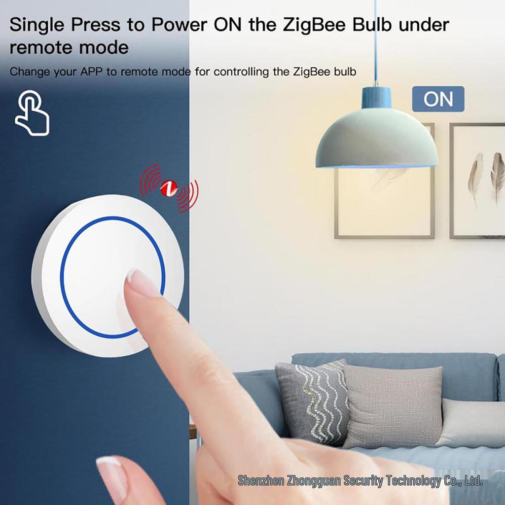 Zigbee Wireless Scene Switch with Random Stickers for Home Assistant