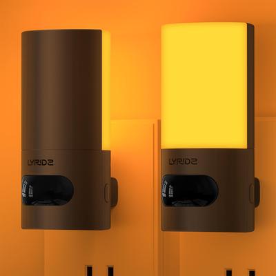 Lyridz Indoor Sensor Motion Sensor Outlet 150 Adjustable Brightness and Time for and Amber of Light, 300° Rotation, Light, Compatible, Ultra-Bright
