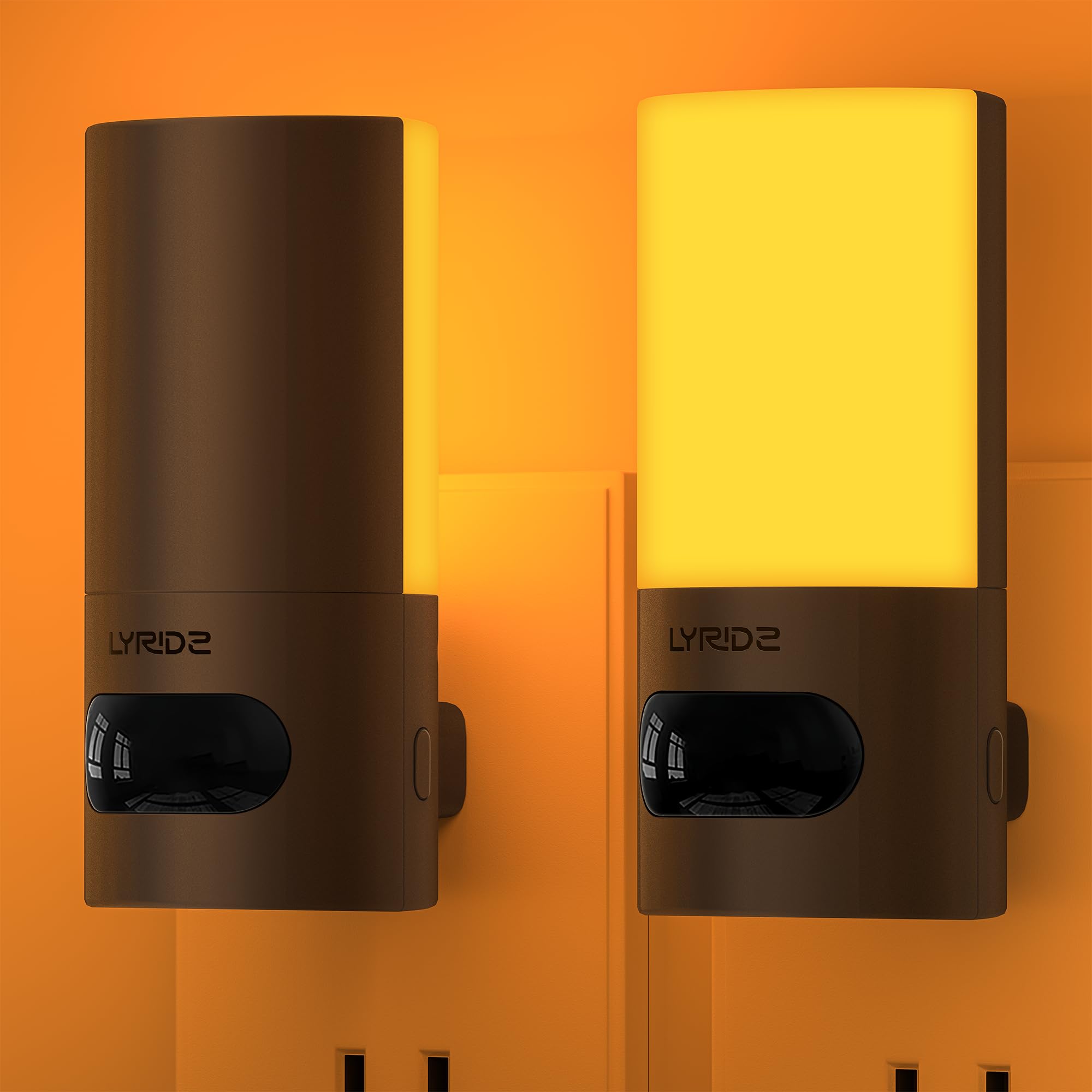 

Lyridz Внутренний датчик Датчик движения Розетка 150 Регулируемая яркость и время для и Янтарный свет, Вращение 300°, Свет, Совместимый, Сверхъяркий