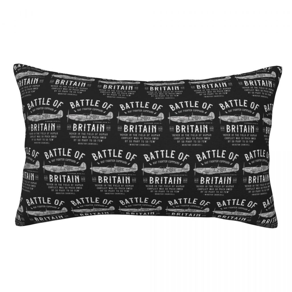 Battle Of Britain Spitfire Rectangle Pillowcase Cushion Cover Decor Bedroom Bed Home Comfort Throw Pillow