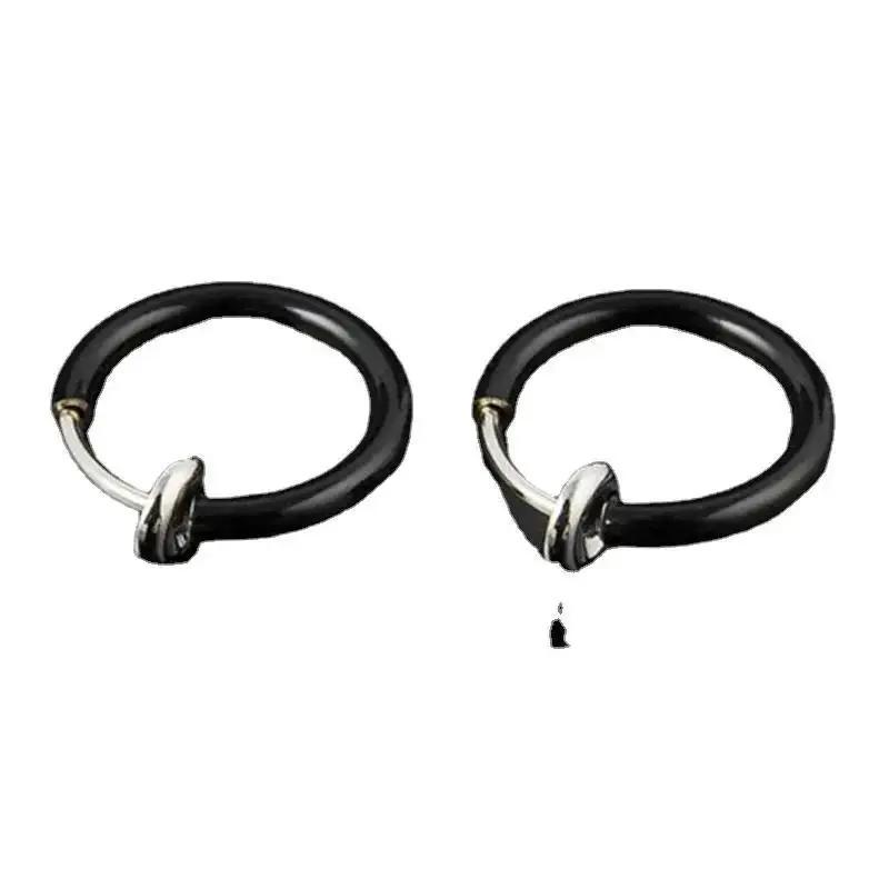 3 Paar Kreative Mode Geschenke Fakes Nase Lippen Ring Federclip Creolen Unisex Piercing Septum Zubehör Dekoration