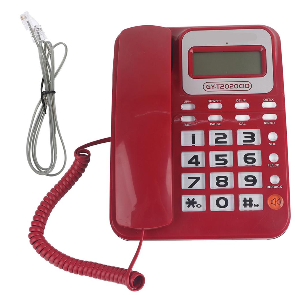 ABS GY T2020CID Wired Telephone with Speaker Caller ID Display Calculater