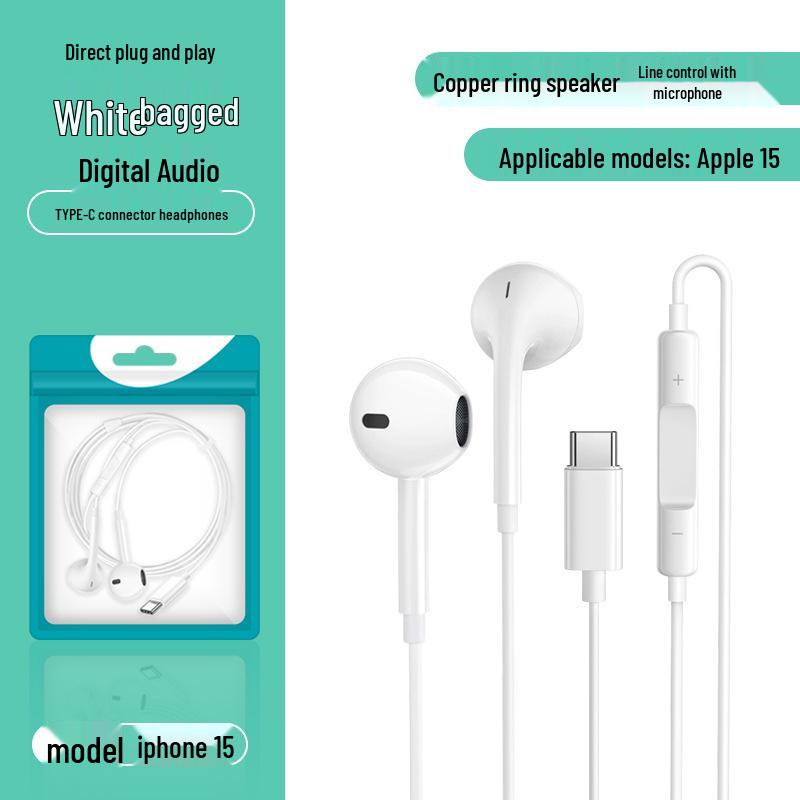 Apple Kabelgebundene Kopfhörerkabel für iPhone 14/15/16/17 mit In-Ear Gaming-Steuerung