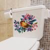 DIY Flowers Toilet Seat Beautiful Durable Wide Application Novelty Creative Sticker
