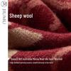 JIUMU Women's Autumn Winter Warm Wool Scarf