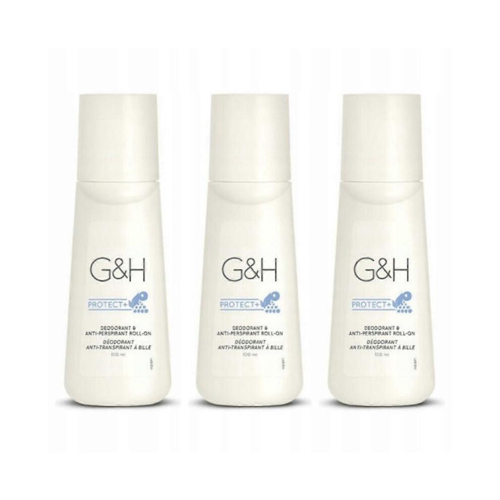 Amway Roll-on Deodorant And Antiperspirant G&h100ml-3pcs, Ammonia