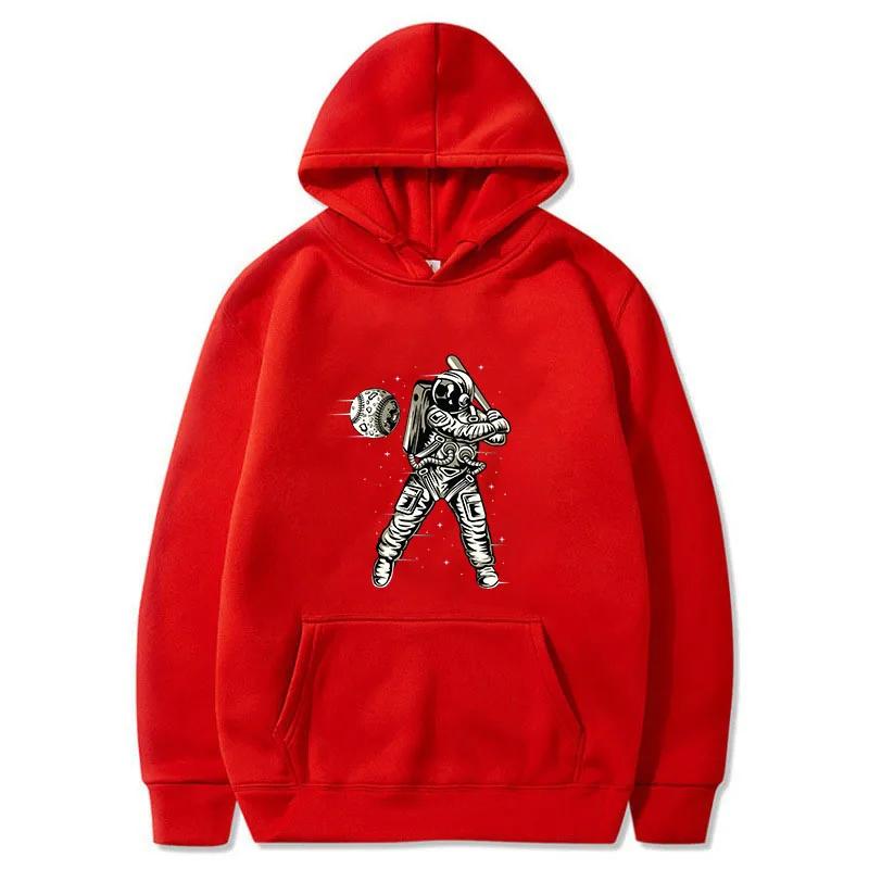 Men Hoodies Astros Playing Baseball Printed Tops Round Neck For Womens Fashion Casual Soft Pullover Sweater Loose Men Comfort