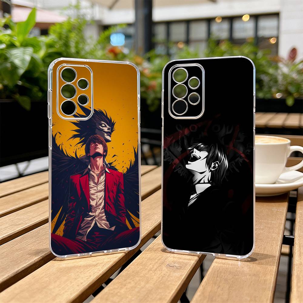 Death Note Kira Yagami Dunkles Anime Handyhülle Transparentes Silikon Weich Für Samsung S25,S24,S21,S22,S23,S30,Ultra,S20,Plus,Fe