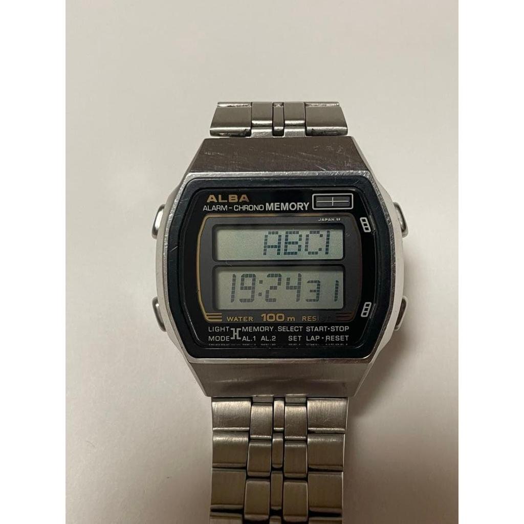 Used ALBA ALARM-CHRONO MEMORY SEIKO Y771-502A