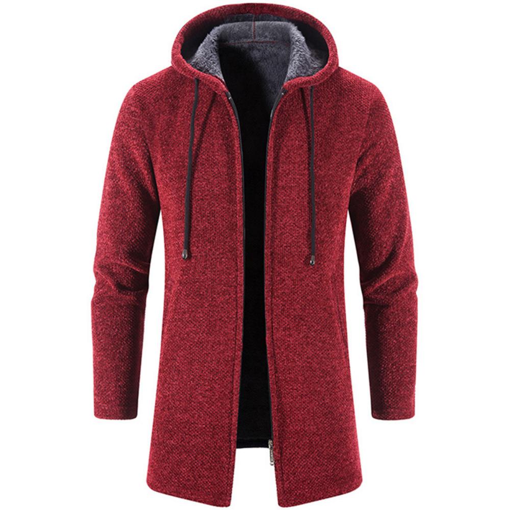 Autumn and Winter Cashmere Men's Cardigan Chenille Outer Sweater Sweater Sweater Coat Windbreaker