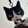 Ergonomic 3D Realistic Tabby Cat Accessory, Soft Breathable For Office Car Bag Decor