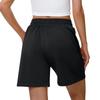 Damen-Shorts mit elastischer Taille, lässige Lagen-Shorts