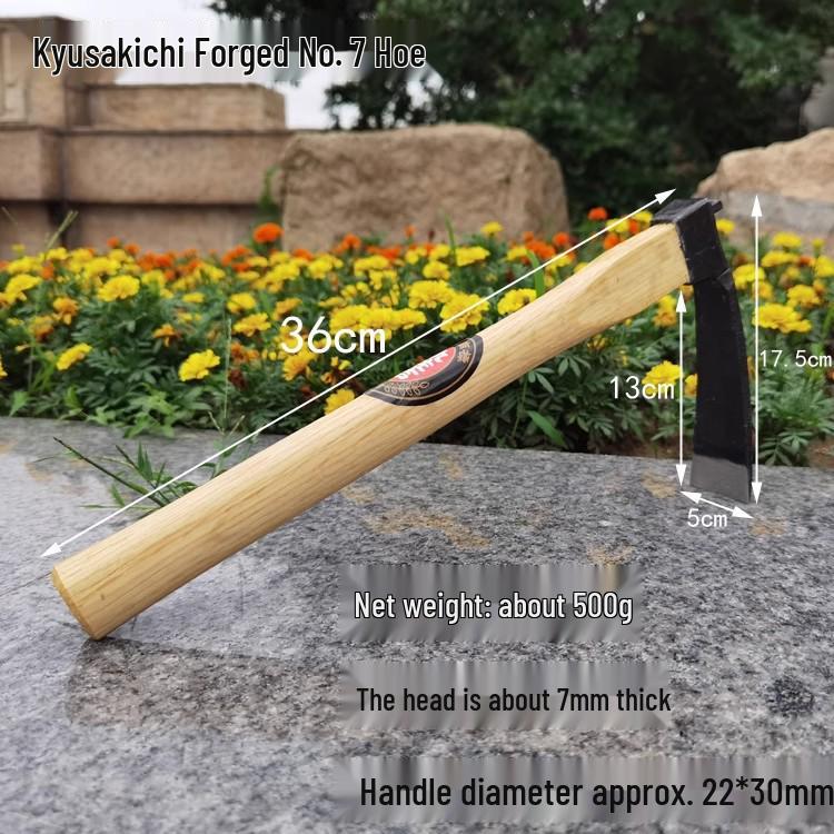 Jiusaoji All Steel Japanese-Style Three-Tined Hoe for Gardening