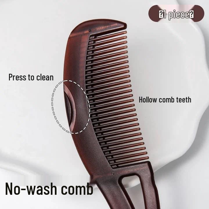 Oil-Removing Energy Comb: No-Rinse Hair Cleanser with Hollow Design