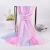 Spring/Summer New Three Color Gradient Silk Scarf 75 * 180 Georgette Long Scarf