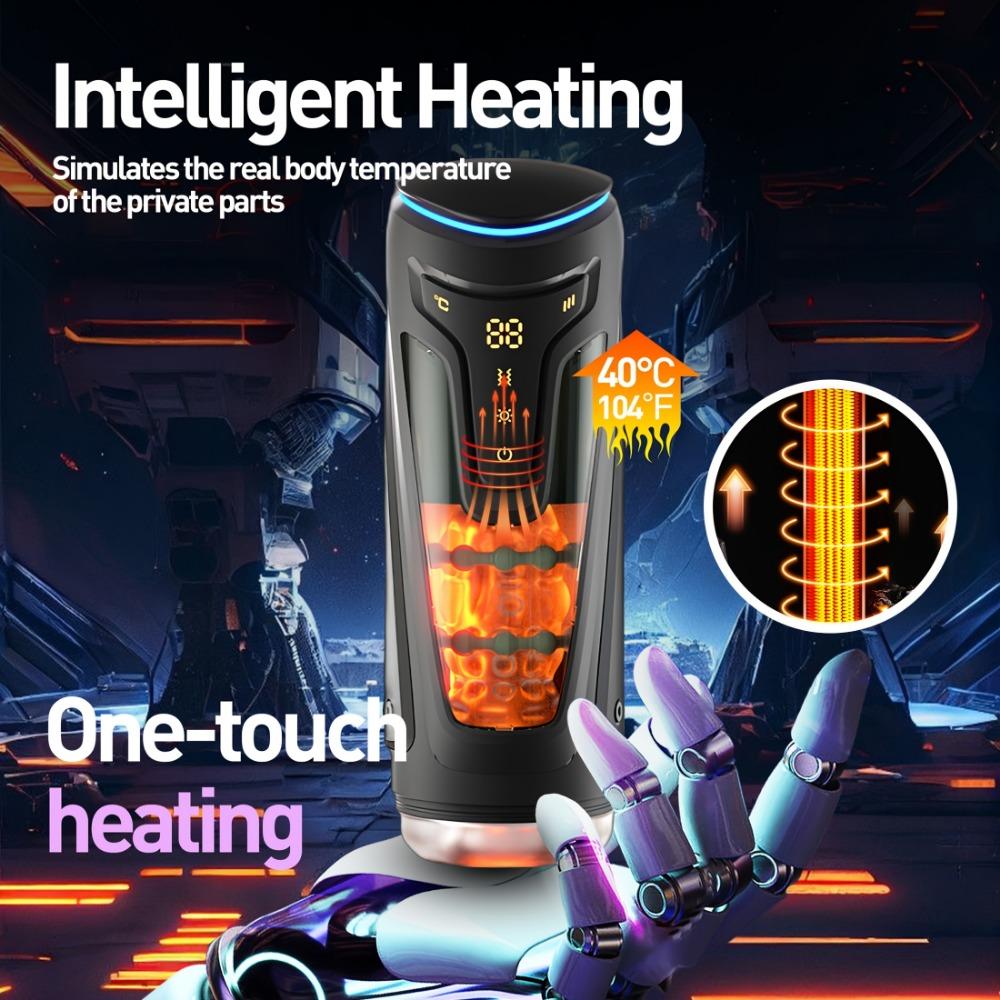 Male Auto Airplane Cup with 3D Realistic Masturbator for Penis Glans, USB Rechargeable, Beginner-Friendly Adult Toy