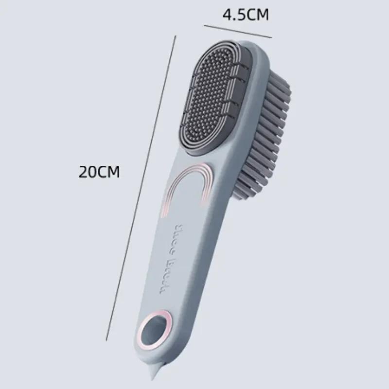 

Двусторонняя резиновая щетка для обуви Мягкая щетина Щетки для одежды и обуви Уход Специализированная щетка Водонепроницаемый Инструмент для удаления грязи и чистки