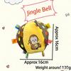 Pet soccer bell dog toy ball for dogs to entertain themselves, relieve boredom, chew, with plush leather ball pet toy