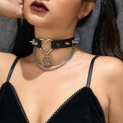 Colier la modă, multistrat, tip choker, personalitate exagerată, colier șarpe