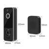TTLOCK Wireless Video Doorbell 1080P HD Outdoor Monitor Motion Detection Night Vision Waterproof 2.4GHz WiFi Intercom