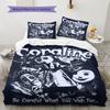 Coraline Jones Poster Pattern Bedding Home Decoration Birthday Gift ( 1 Duvet Cover + 2 Pillowcase, Without Core),fan Merchandise.