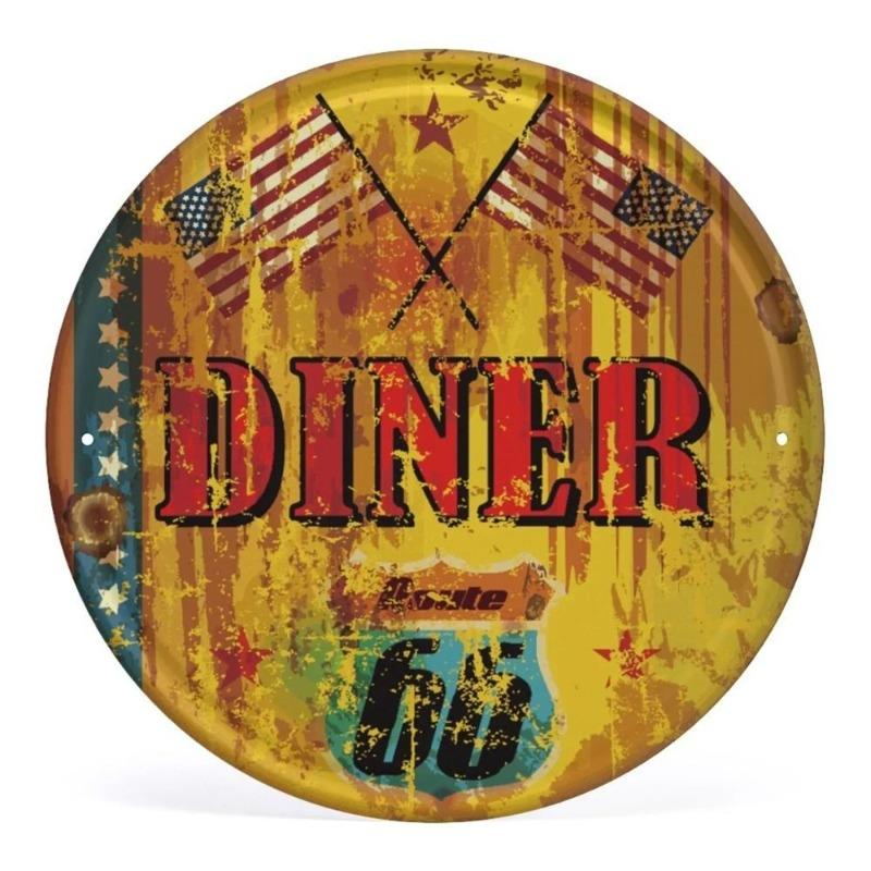 Vintage Metal Wall Art Plaque 20x20cm, Kitchen Coffee Bar Cafe Decor Sign