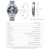 Herren Chronograph Armbanduhr Stahlarmband 3 Zifferblätter Timer Leuchtzeiger Kalender Wasserdicht Quarz Analog Uhren