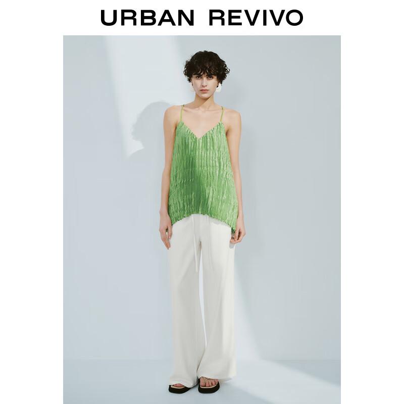 UR 2025 Spring Women's Drawstring Casual Trousers